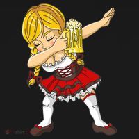 Dabbing German Girl Oktoberfest Apron thumb 3