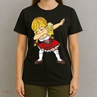Dabbing German Girl Oktoberfest T-Shirt thumb 4