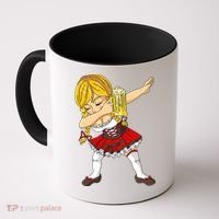 Dabbing German Girl Oktoberfest Coffee Mug thumb 0
