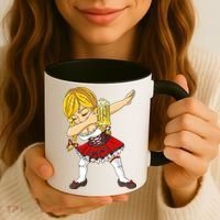Dabbing German Girl Oktoberfest Coffee Mug thumb 3
