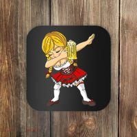 Dabbing German Girl Oktoberfest Coaster thumb 0