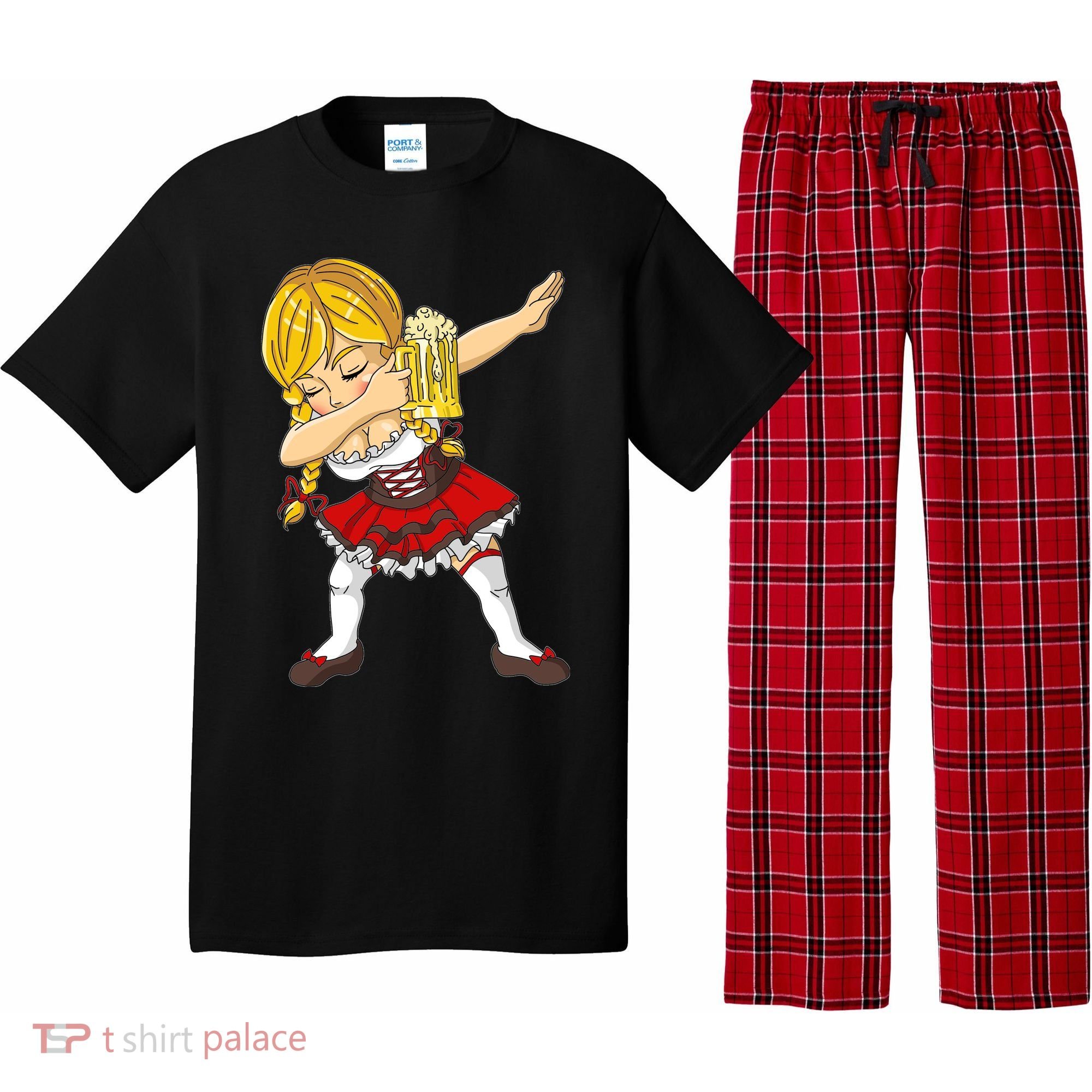 Dabbing German Girl Oktoberfest Pajama Set