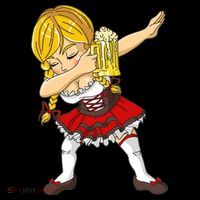 Dabbing German Girl Oktoberfest Women's Hoodie thumb 2