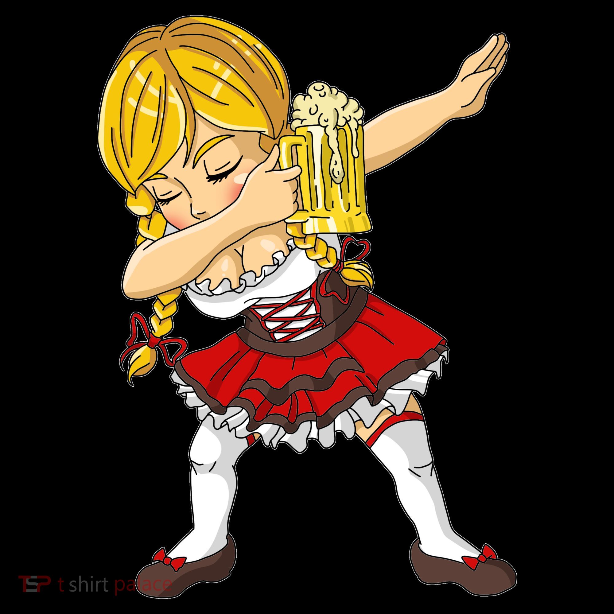 Dabbing German Girl Oktoberfest Women's Hoodie