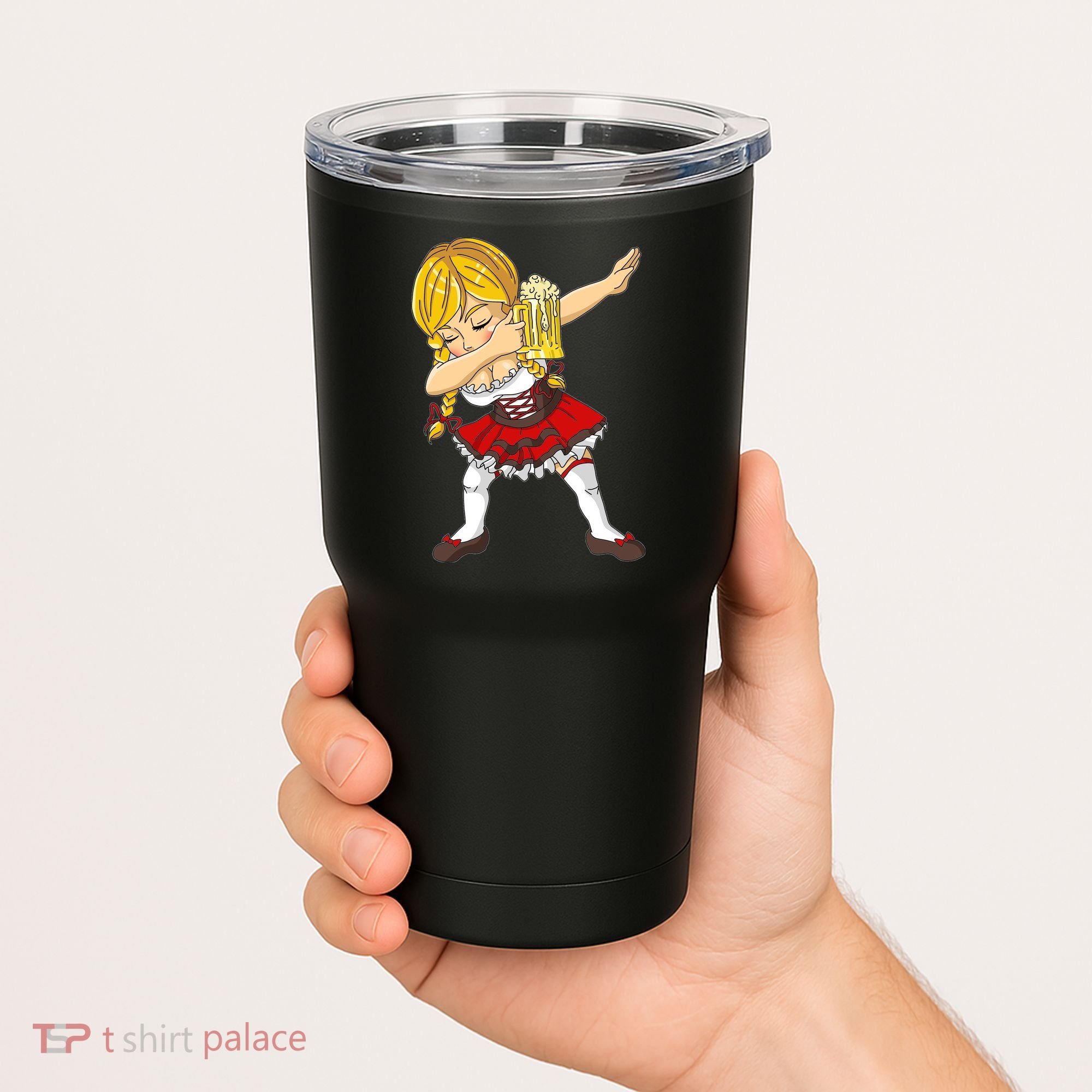 Dabbing German Girl Oktoberfest Tumbler
