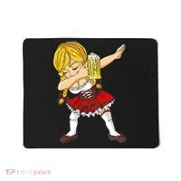 Dabbing German Girl Oktoberfest Mousepad thumb 0