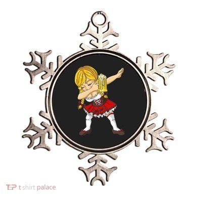 Dabbing German Girl Oktoberfest Ornament