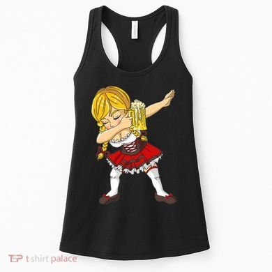 Dabbing German Girl Oktoberfest Women's Tank Top