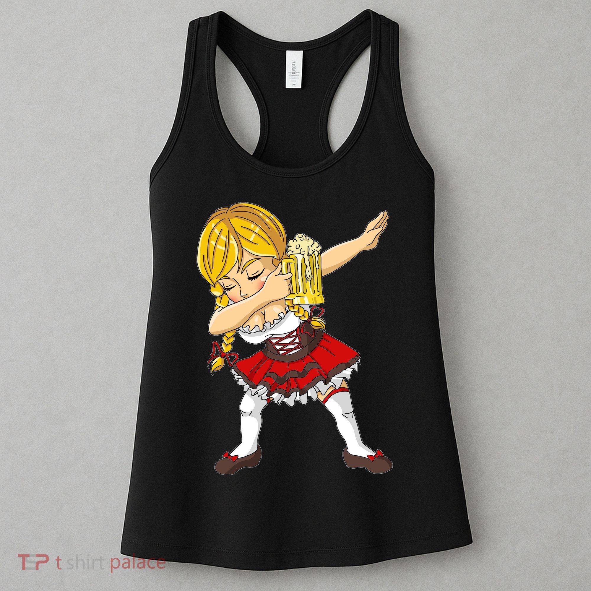 Dabbing German Girl Oktoberfest Women's Tank Top