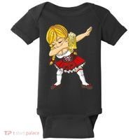 Dabbing German Girl Oktoberfest Baby Bodysuit thumb 0