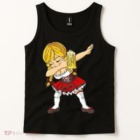 Dabbing German Girl Oktoberfest Tank Top thumb 2