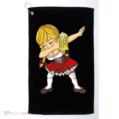 Dabbing German Girl Oktoberfest Golf Towel