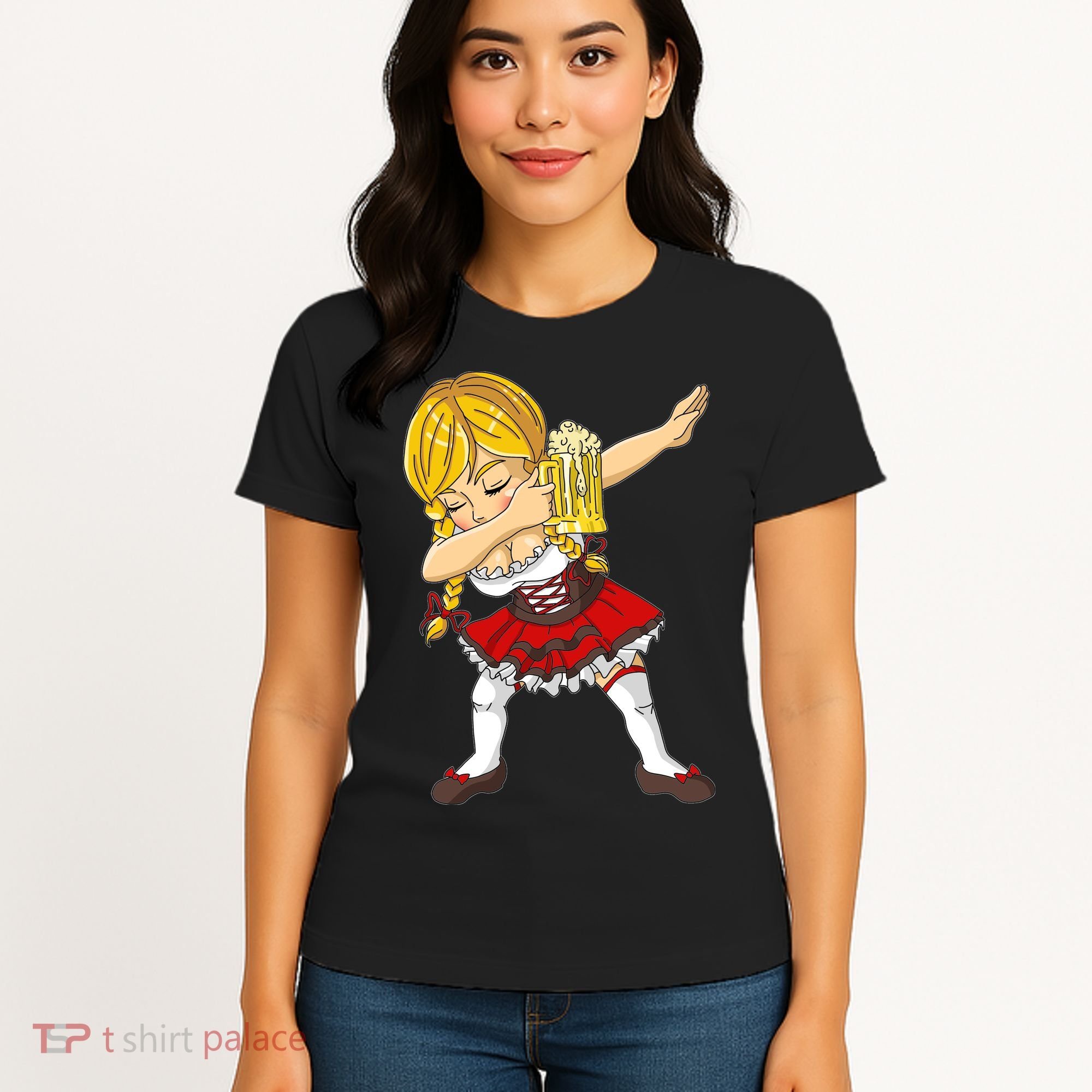 Dabbing German Girl Oktoberfest Women's T-Shirt