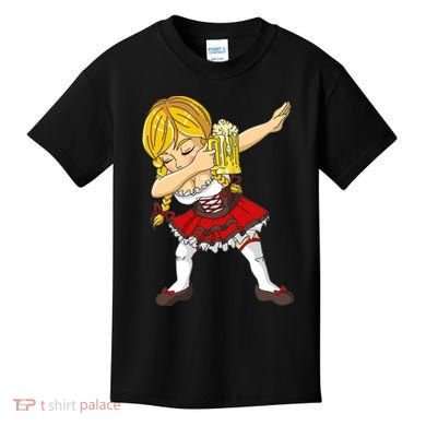 Dabbing German Girl Oktoberfest Kids T-Shirt
