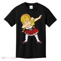 Dabbing German Girl Oktoberfest Kids T-Shirt thumb 0