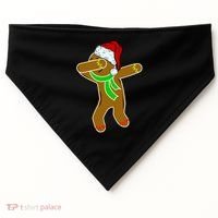 Dabbing Gingerbread Man USA-Made Doggie Bandana thumb 0