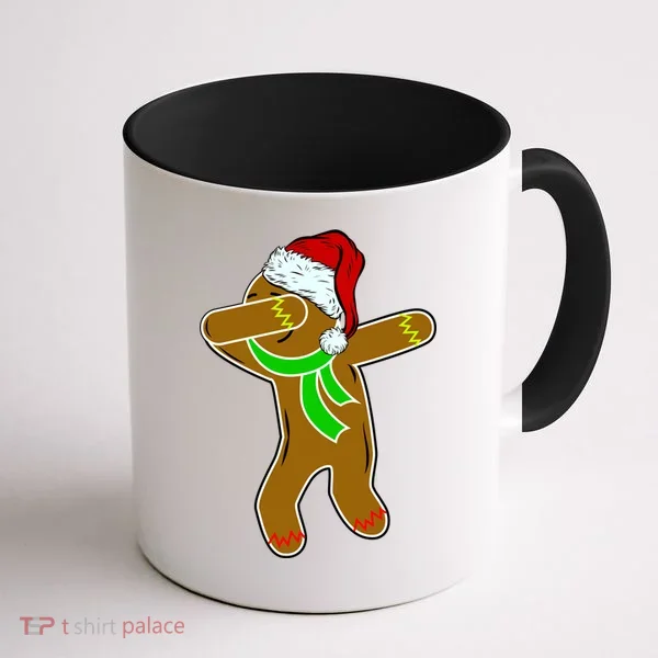Dabbing Gingerbread Man Coffee Mug
