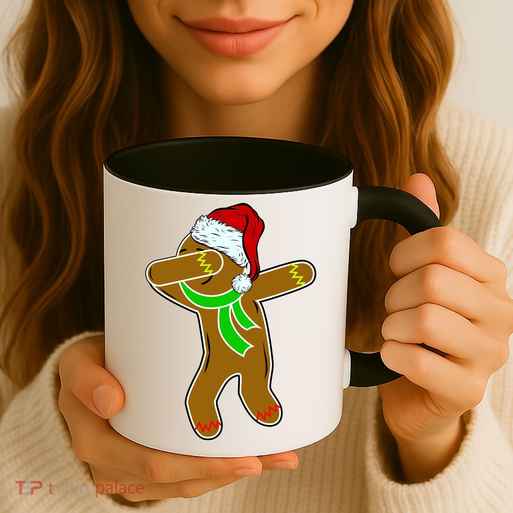 Dabbing Gingerbread Man Coffee Mug