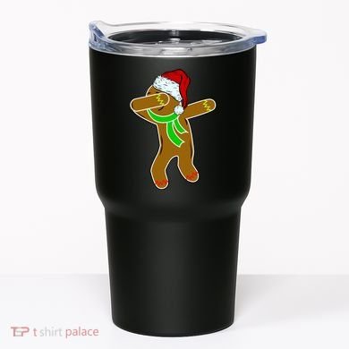 Dabbing Gingerbread Man Tumbler