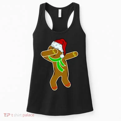 Dabbing Gingerbread Man Women's Tank Top