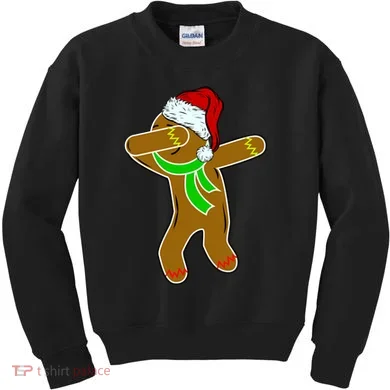 Dabbing Gingerbread Man Kids Sweatshirt