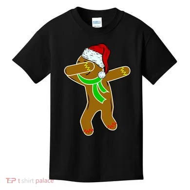 Dabbing Gingerbread Man Kids T-Shirt