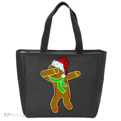 Dabbing Gingerbread Man Tote Bag