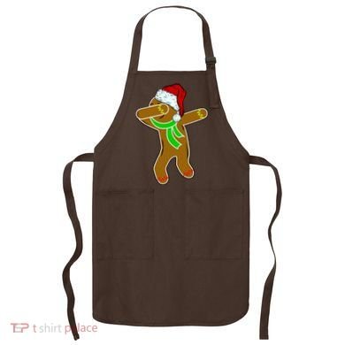 Dabbing Gingerbread Man Apron