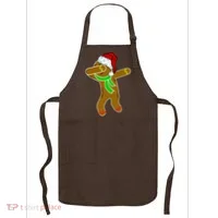 Dabbing Gingerbread Man Apron thumb 0