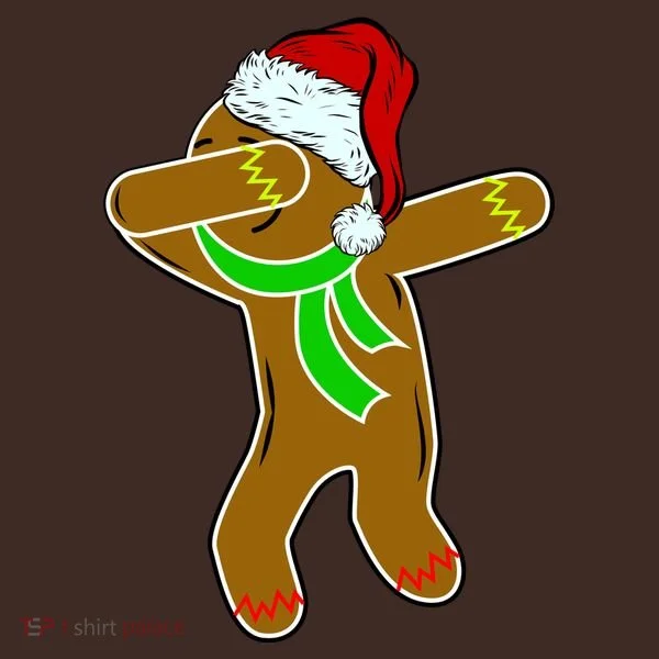 Dabbing Gingerbread Man Apron