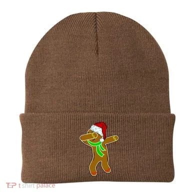 Dabbing Gingerbread Man Beanie