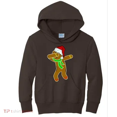 Dabbing Gingerbread Man Kids Hoodie