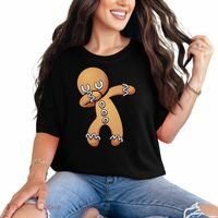 Dabbing Gingerbread Man Christmas  Comfort Colors T-Shirt thumb 0