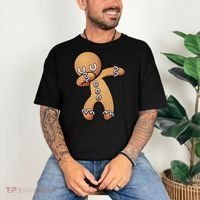 Dabbing Gingerbread Man Christmas  Comfort Colors T-Shirt thumb 3