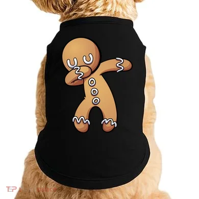 Dabbing Gingerbread Man Christmas  Doggie Tank