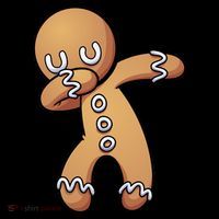 Dabbing Gingerbread Man Christmas  Doggie Tank thumb 4