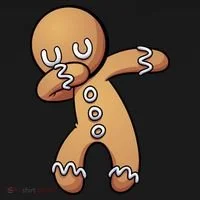 Dabbing Gingerbread Man Christmas  Bucket Hat thumb 4