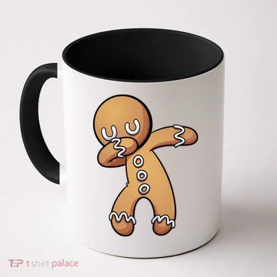 Dabbing Gingerbread Man Christmas  Coffee Mug
