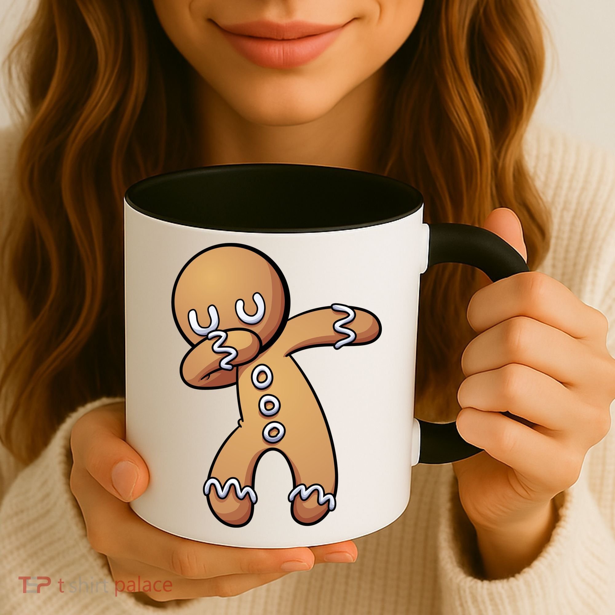Dabbing Gingerbread Man Christmas  Coffee Mug