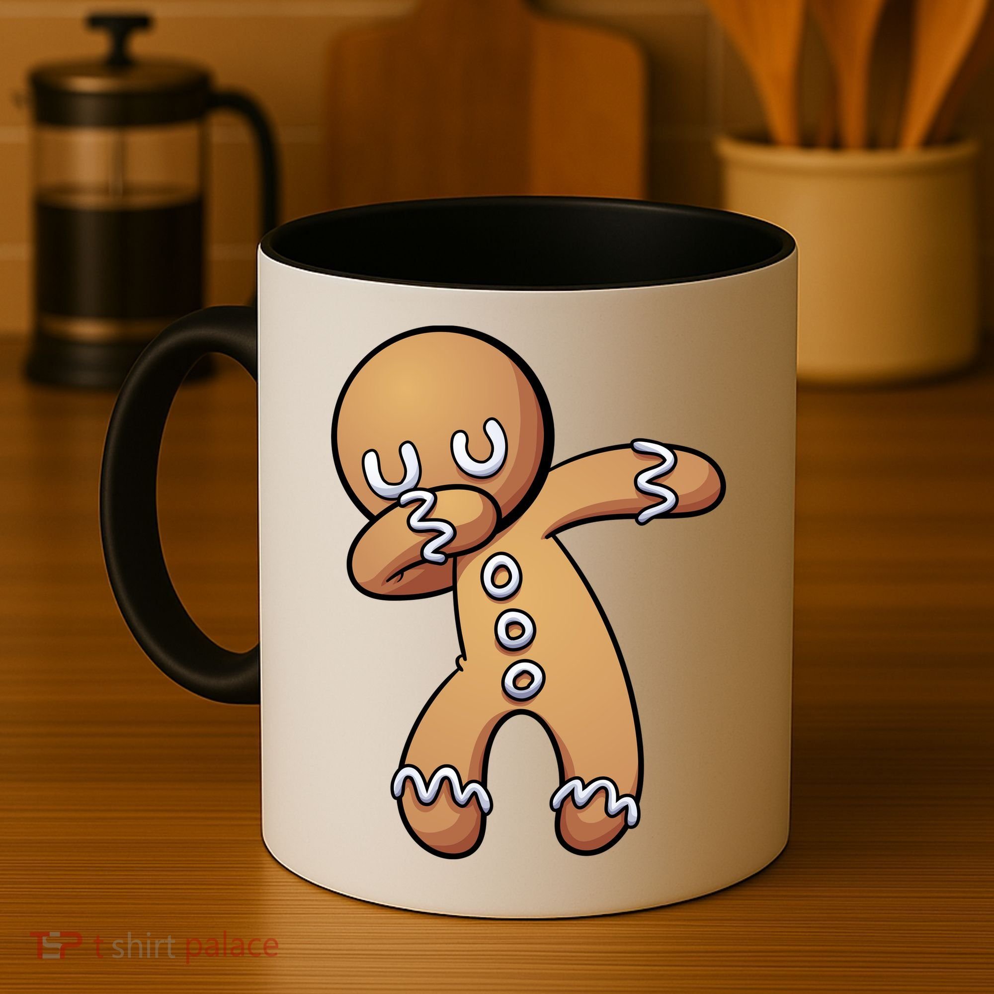 Dabbing Gingerbread Man Christmas  Coffee Mug