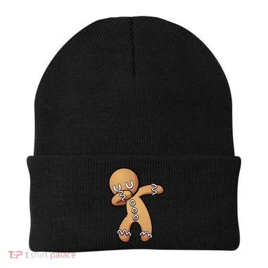 Dabbing Gingerbread Man Christmas  Beanie