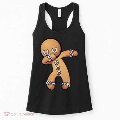 Dabbing Gingerbread Man Christmas  Women's Tank Top