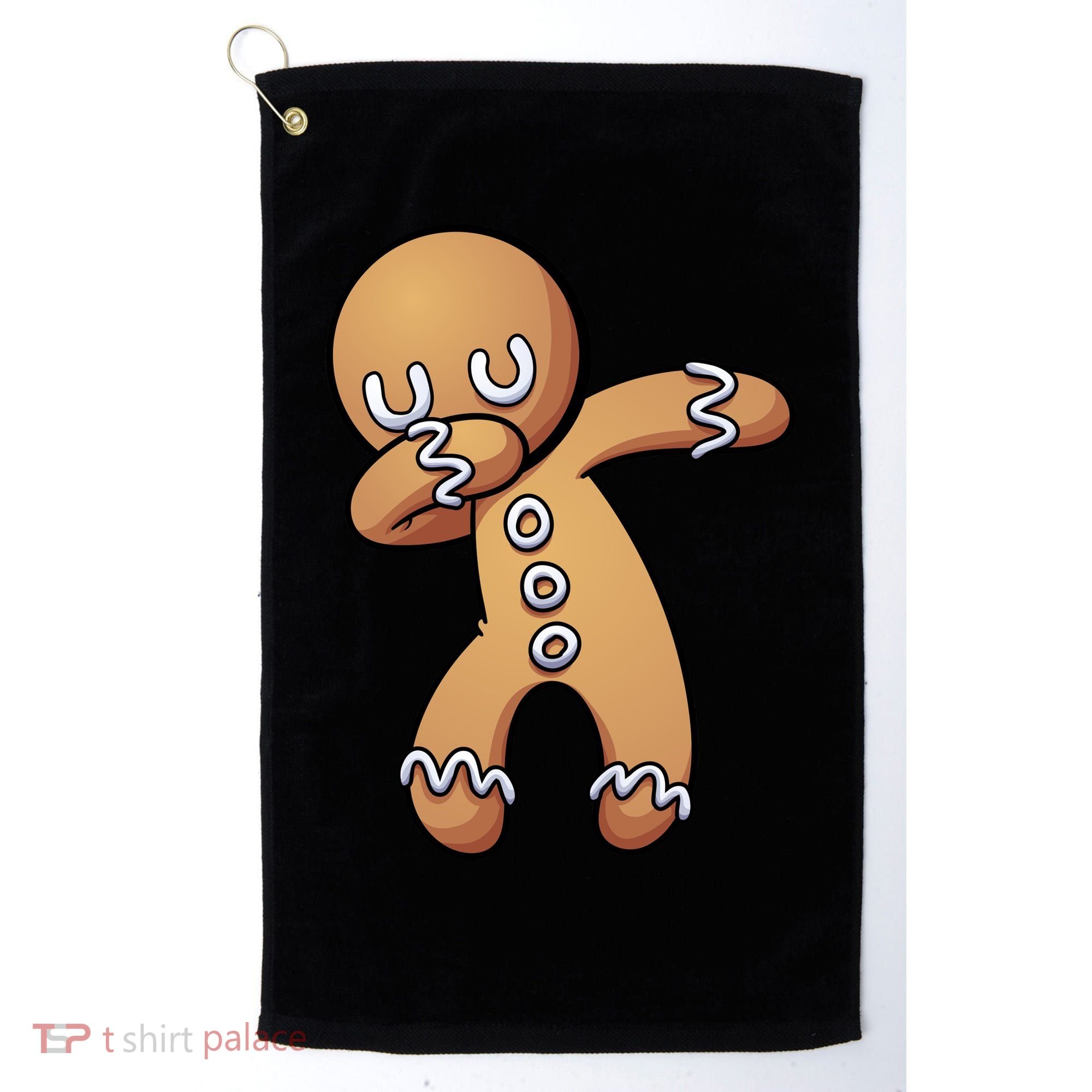 Dabbing Gingerbread Man Christmas  Golf Towel