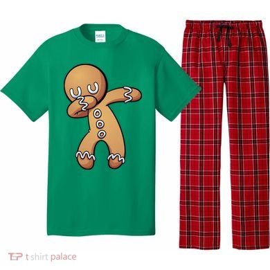 Dabbing Gingerbread Man Christmas  Pajama Set