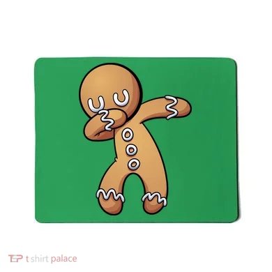 Dabbing Gingerbread Man Christmas  Mousepad