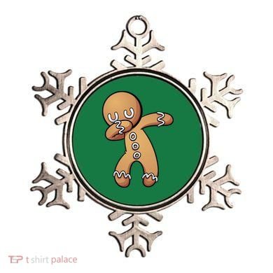 Dabbing Gingerbread Man Christmas  Ornament