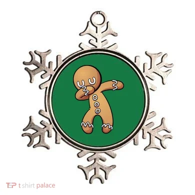 Dabbing Gingerbread Man Christmas  Ornament