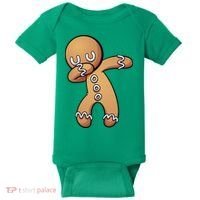 Dabbing Gingerbread Man Christmas  Baby Bodysuit thumb 0
