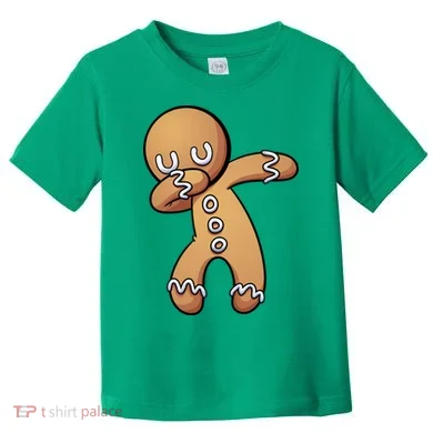 Dabbing Gingerbread Man Christmas Toddler T-Shirt
