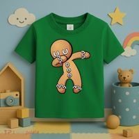 Dabbing Gingerbread Man Christmas  Toddler T-Shirt thumb 3